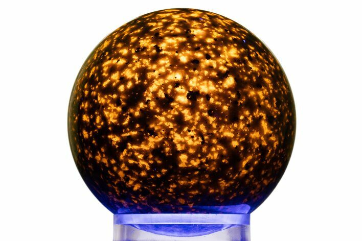 Highly Fluorescent Yooperlite Sphere - Michigan #311684